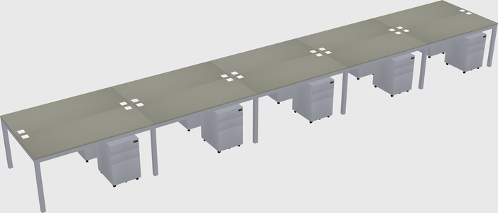 Shared Rectangular Desk