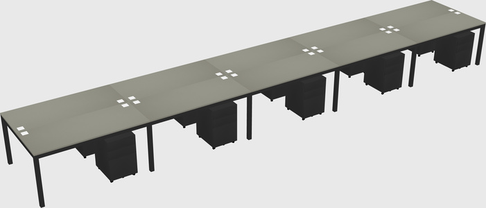 Shared Rectangular Desk