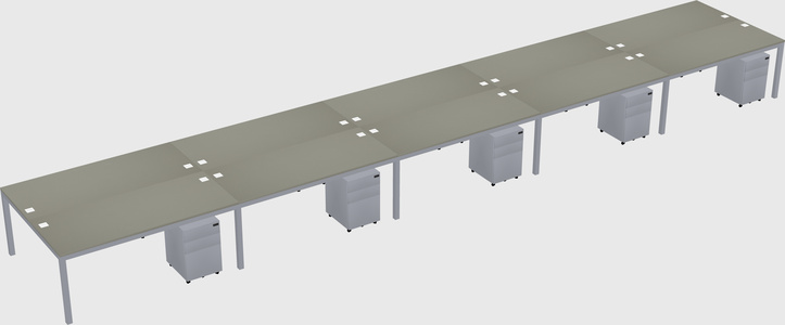 Shared Rectangular Desk