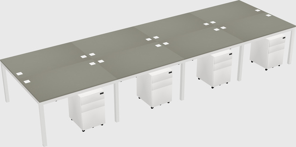 Shared Rectangular Desk