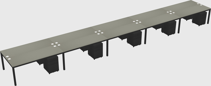 Shared Rectangular Desk