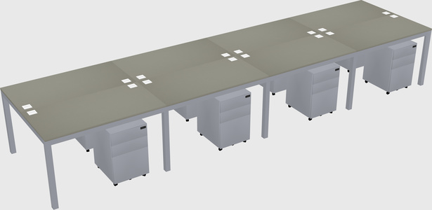 Shared Rectangular Desk