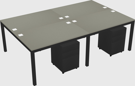 Shared Rectangular Desk