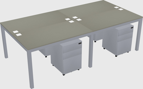 Shared Rectangular Desk