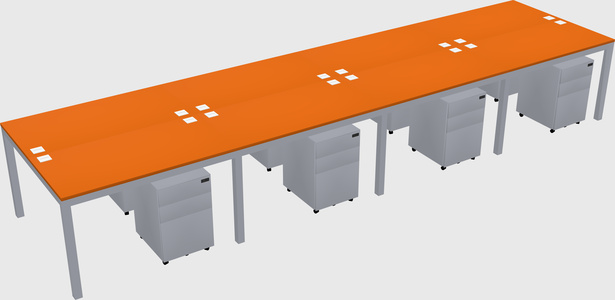Shared Rectangular Desk