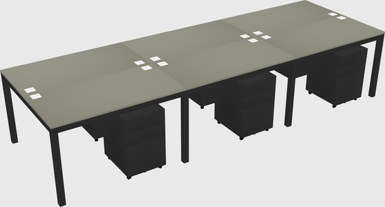 Shared Rectangular Desk