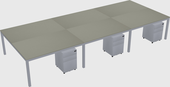 Shared Rectangular Desk