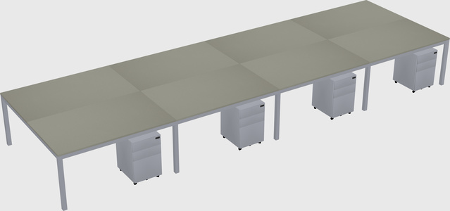 Shared Rectangular Desk