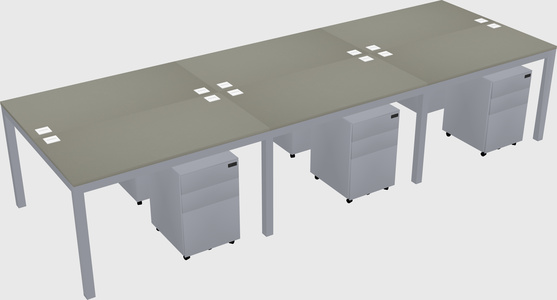 Shared Rectangular Desk