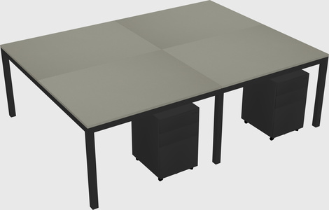 Shared Rectangular Desk