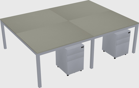 Shared Rectangular Desk
