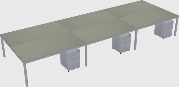 Shared Rectangular Desk