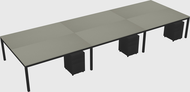 Shared Rectangular Desk