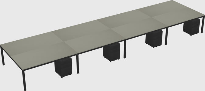 Shared Rectangular Desk