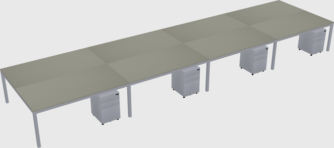 Shared Rectangular Desk