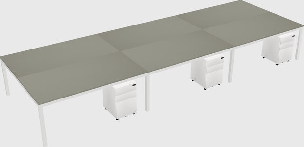 Shared Rectangular Desk