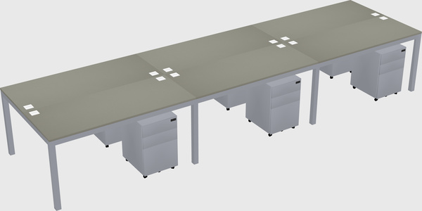 Shared Rectangular Desk