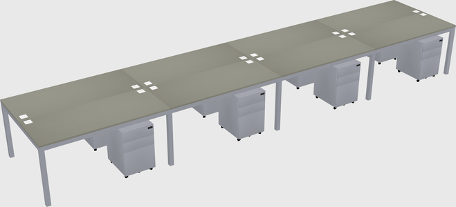 Shared Rectangular Desk