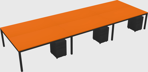 Shared Rectangular Desk