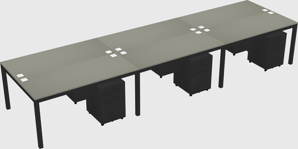 Shared Rectangular Desk