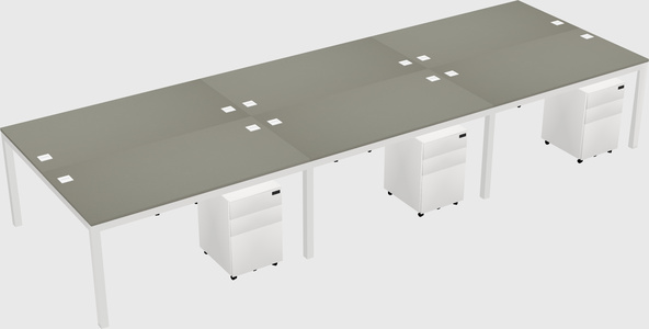 Shared Rectangular Desk