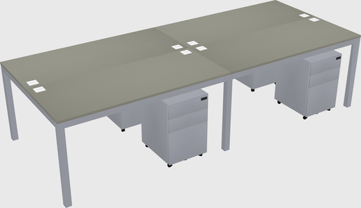 Shared Rectangular Desk