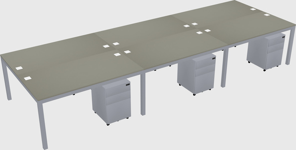 Shared Rectangular Desk