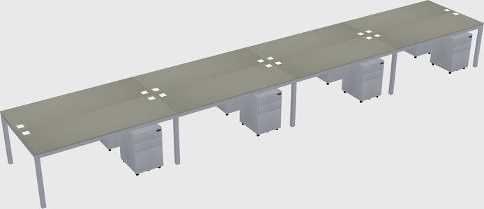 Shared Rectangular Desk