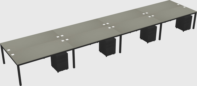 Shared Rectangular Desk