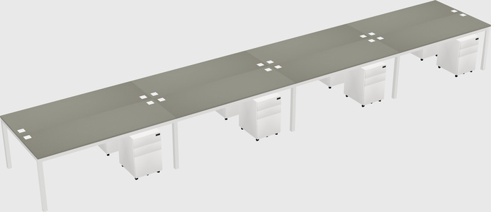 Shared Rectangular Desk