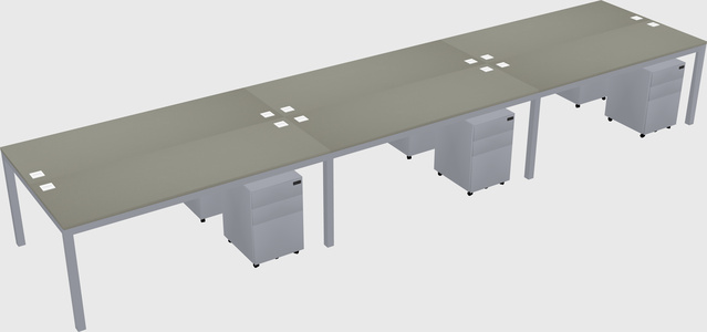 Shared Rectangular Desk