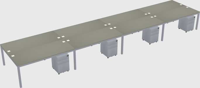 Shared Rectangular Desk