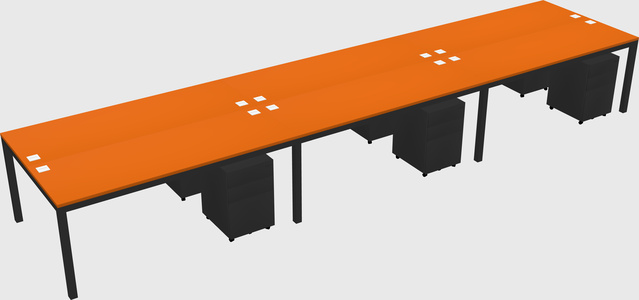 Shared Rectangular Desk