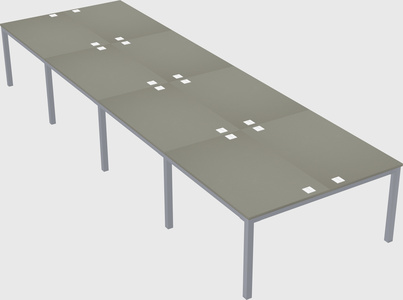 Shared rectangular desk