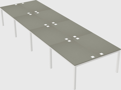 Shared rectangular desk