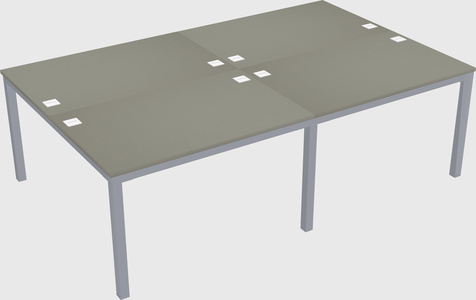 Shared rectangular desk
