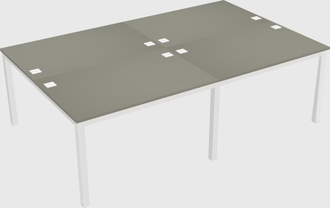 Shared rectangular desk