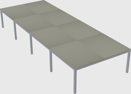 Shared rectangular desk