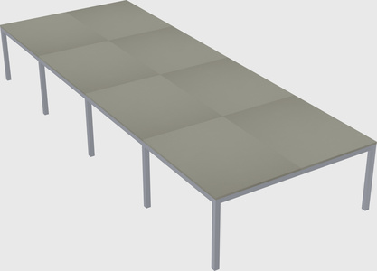Shared rectangular desk