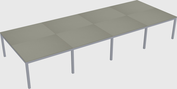 Shared rectangular desk