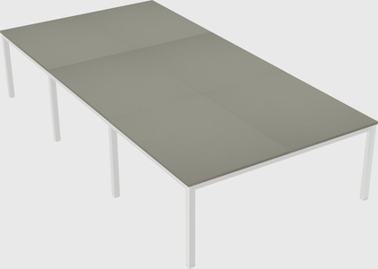 Shared rectangular desk