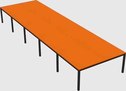 Shared rectangular desk