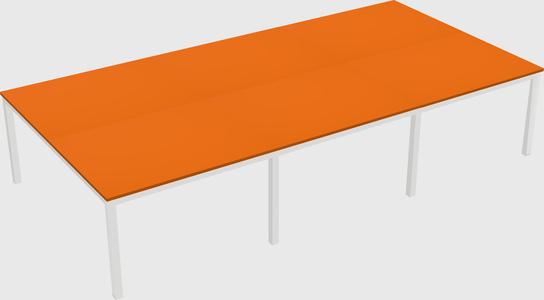 Shared rectangular desk