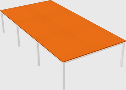 Shared rectangular desk