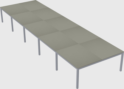 Shared rectangular desk