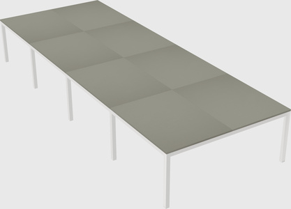 Shared rectangular desk
