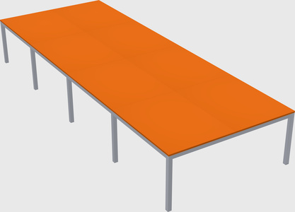 Shared rectangular desk