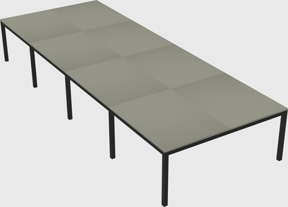 Shared rectangular desk