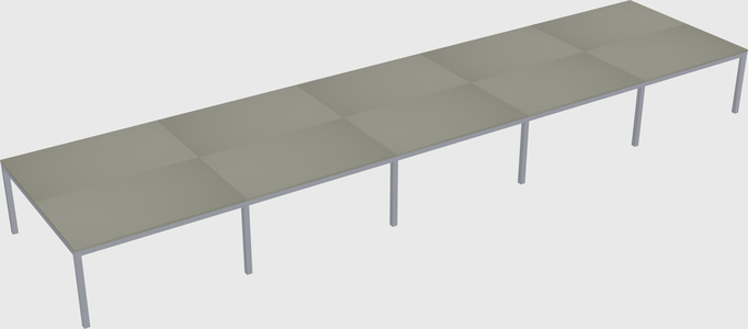 Shared rectangular desk