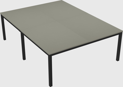 Shared rectangular desk